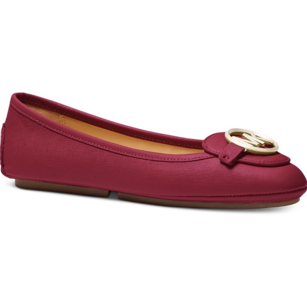 Michael Kors Lillie Moc Leather Flats